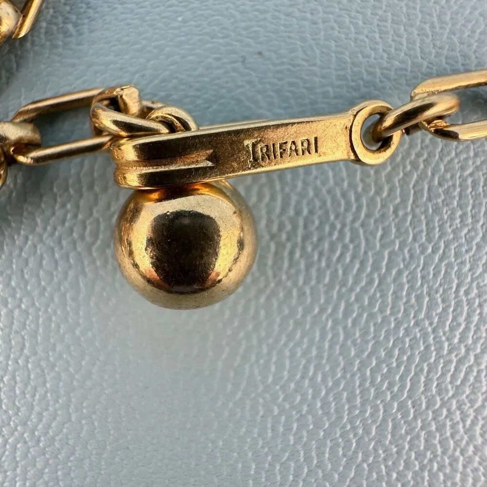 Trifari some green gold